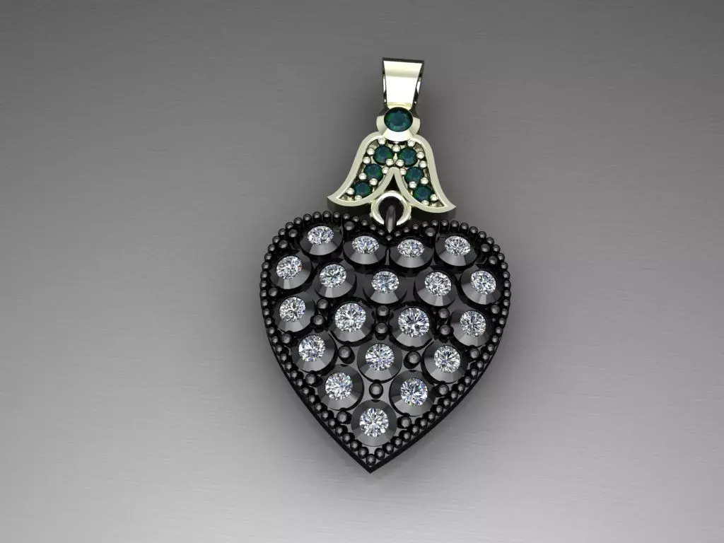 H11- Diamond Necklace 3D print model_0