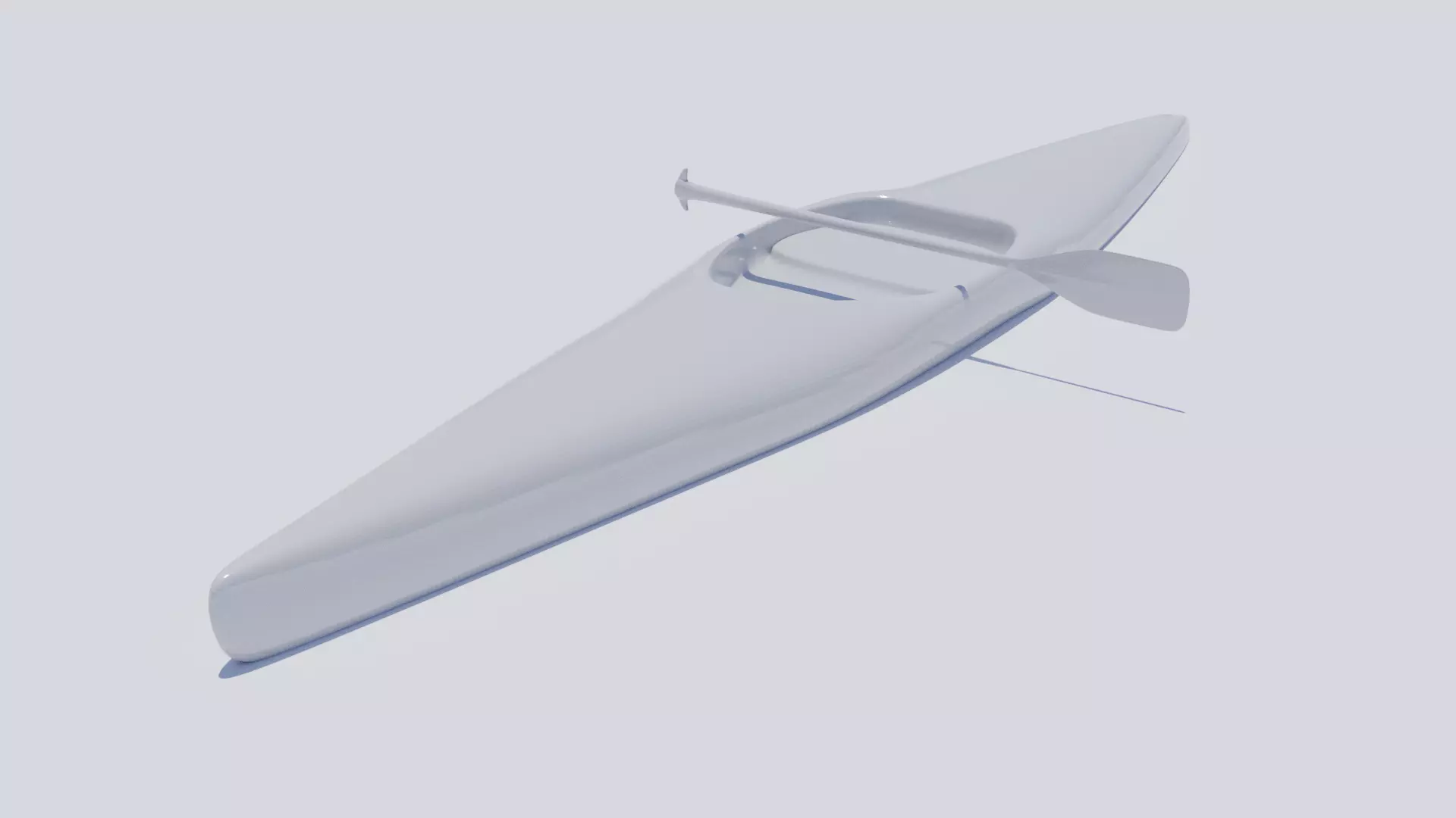 Kayak model canoe 3D model_0