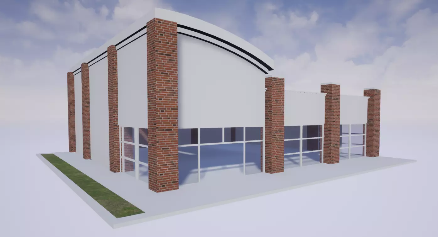 Showcase Build 3D model Showcase Building Game Ready VR / AR / low-poly | CGTrader