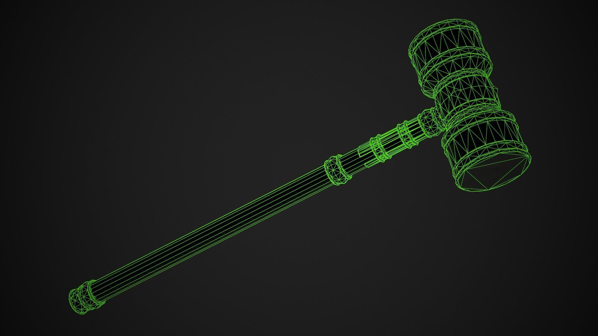 Fantasy Hammers 01 3D Model Collection_22