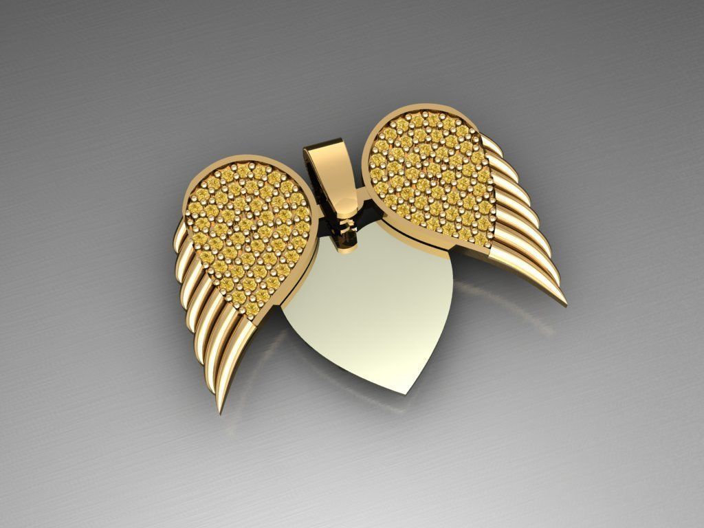 H26- Diamond Necklace 3D print model_1