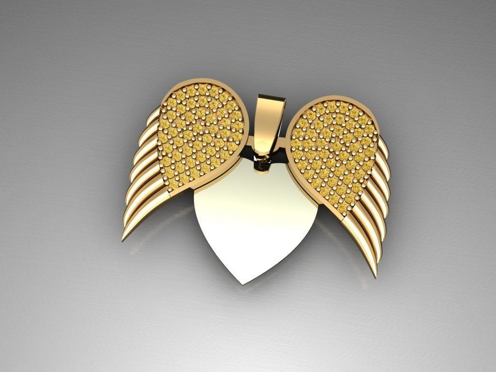 H26- Diamond Necklace 3D print model_2