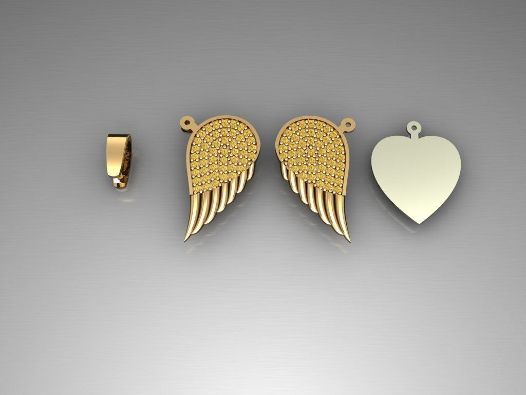 H26- Diamond Necklace 3D print model_4