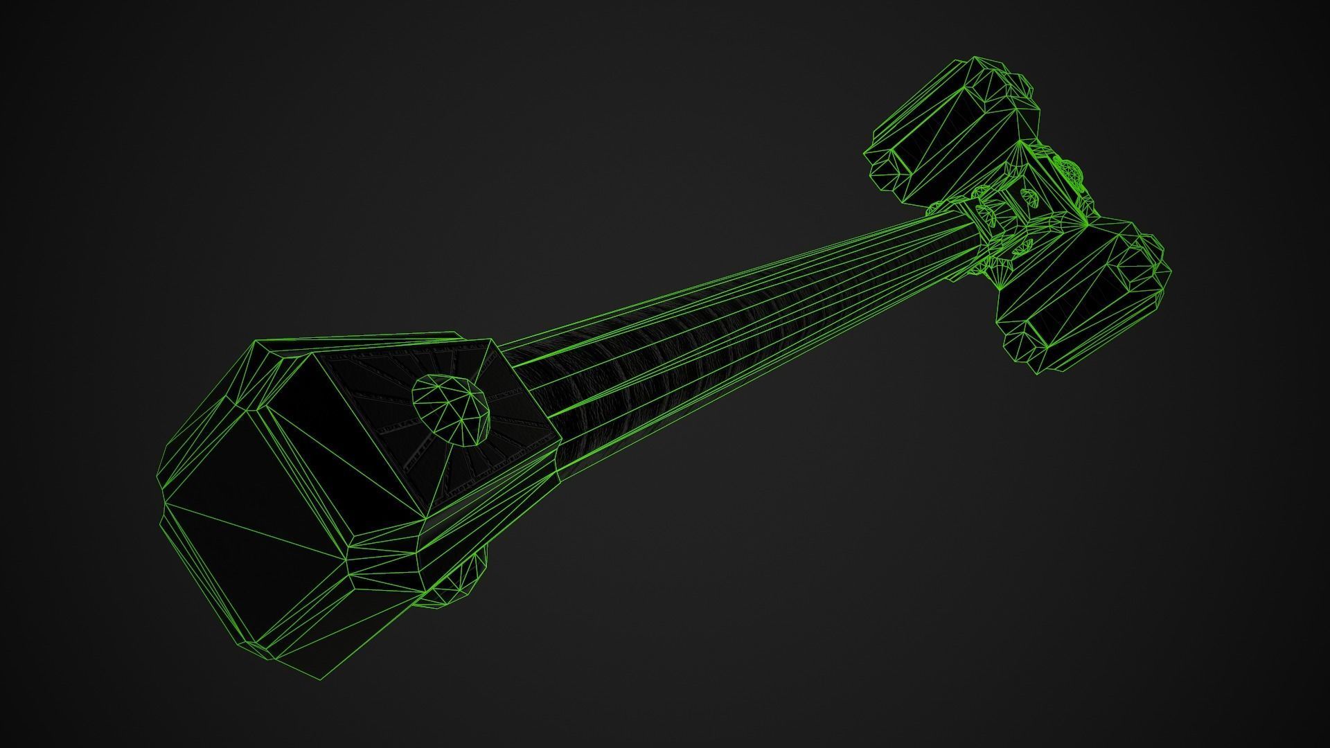 Fantasy Hammers 03 3D Model Collection_22