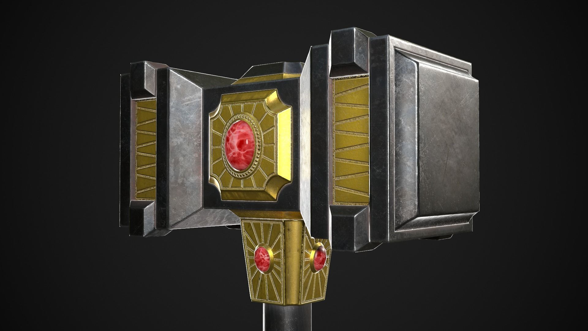 Fantasy Hammers 03 3D Model Collection_6