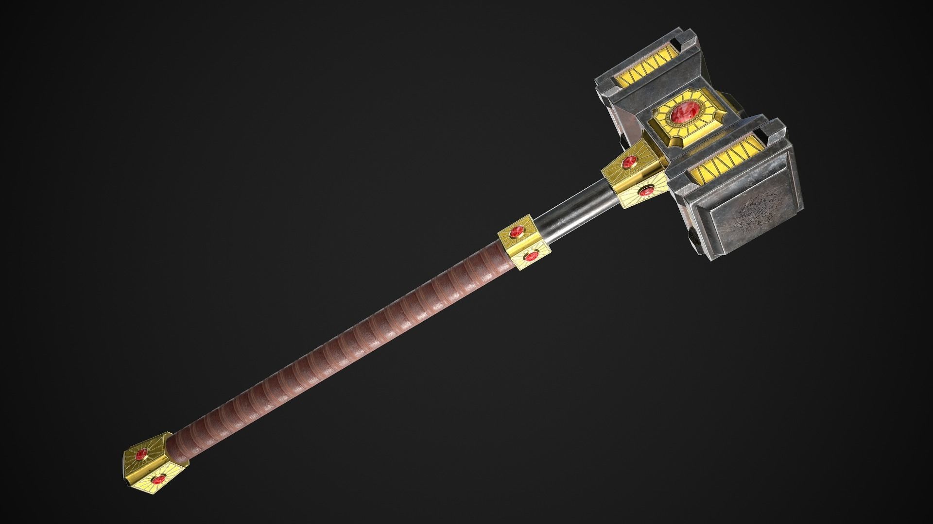 Fantasy Hammers 03 3D Model Collection_13