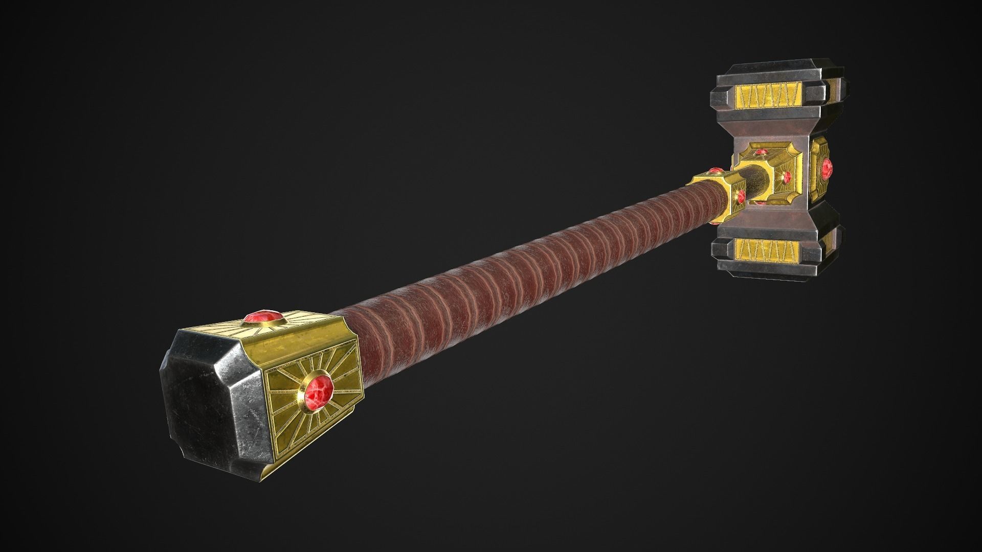 Fantasy Hammers 03 3D Model Collection_14