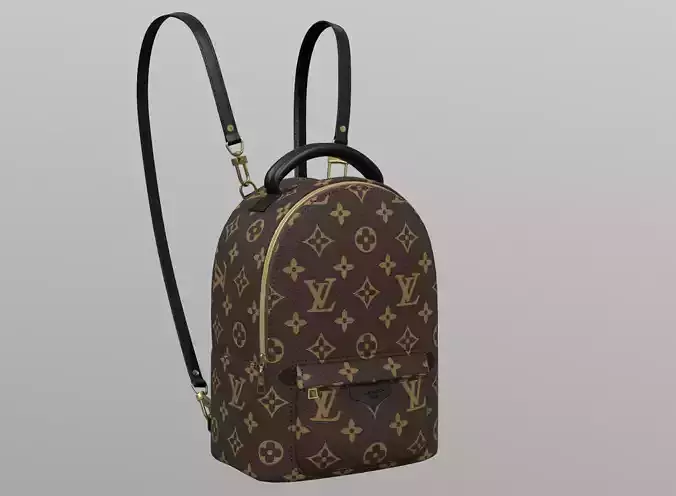 Louis Vuitton Palm Springs Backpack Low-poly 3D model