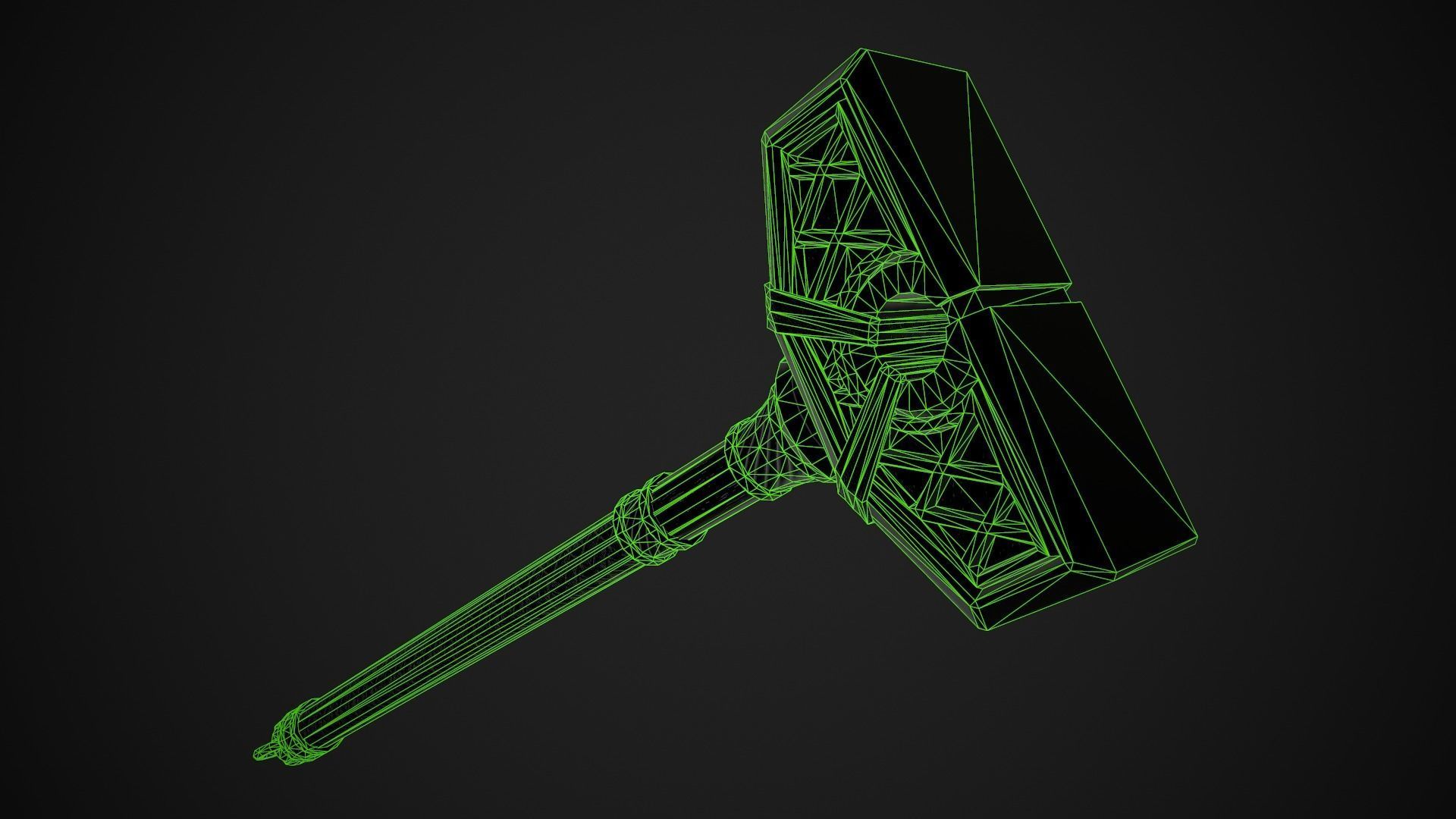 Fantasy Hammers 05 3D Model Collection_21