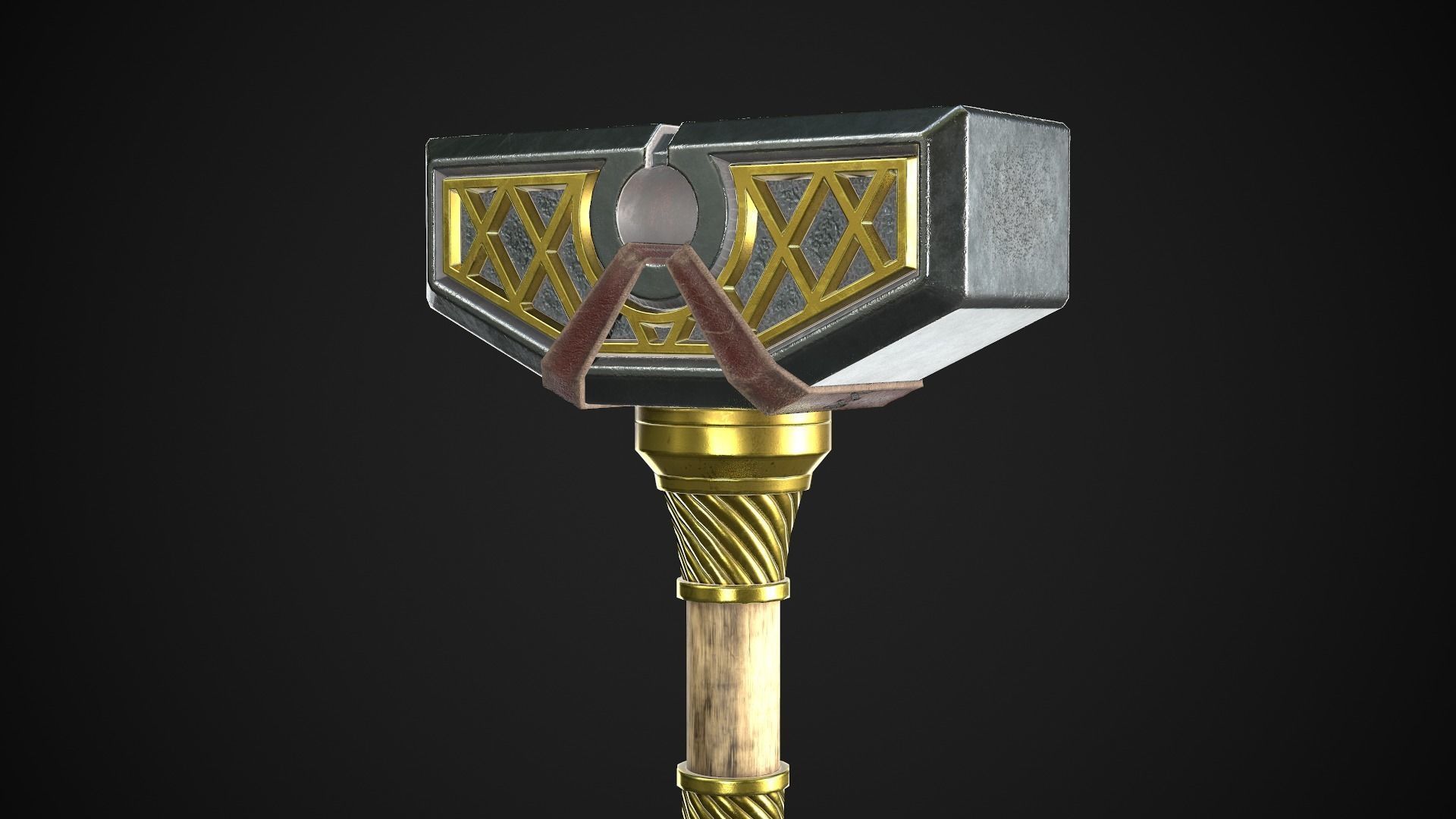 Fantasy Hammers 05 3D Model Collection_6