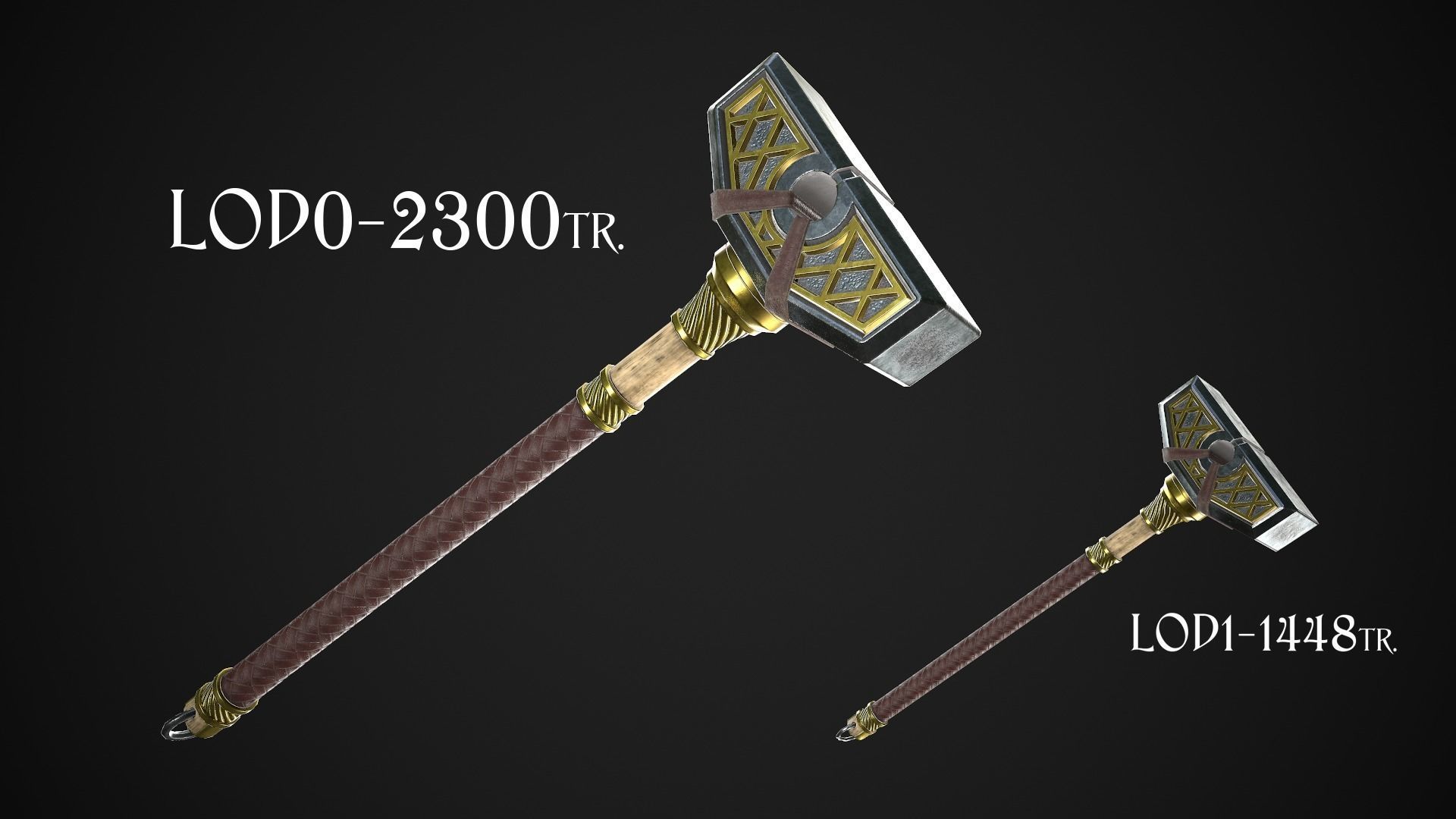 Fantasy Hammers 05 3D Model Collection_13