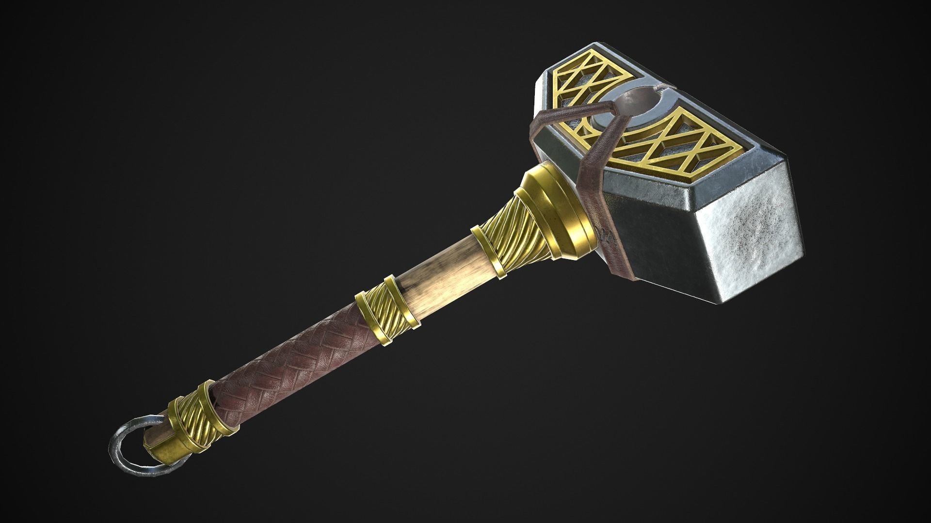 Fantasy Hammers 05 3D Model Collection_2