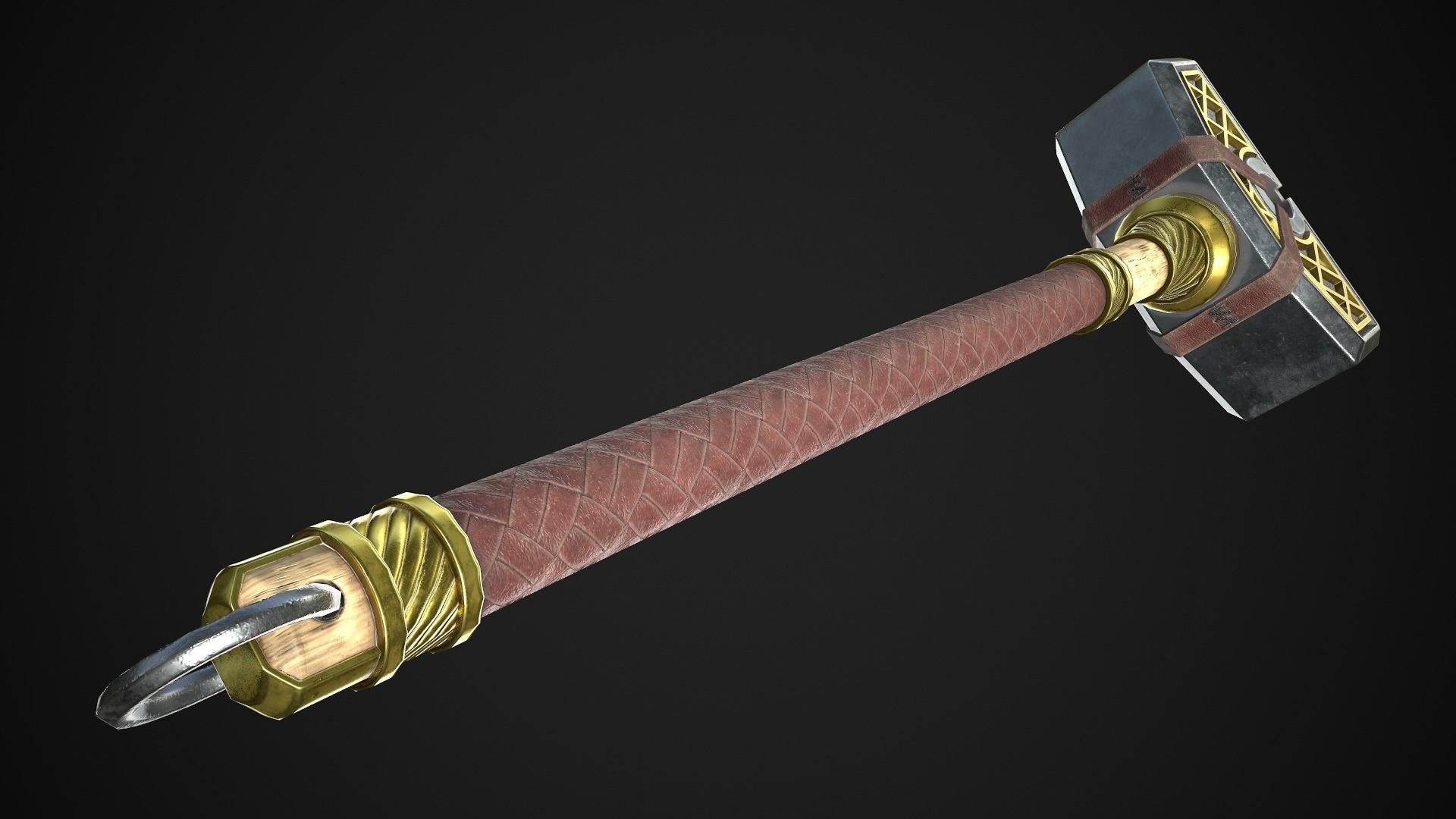 Fantasy Hammers 05 3D Model Collection_16