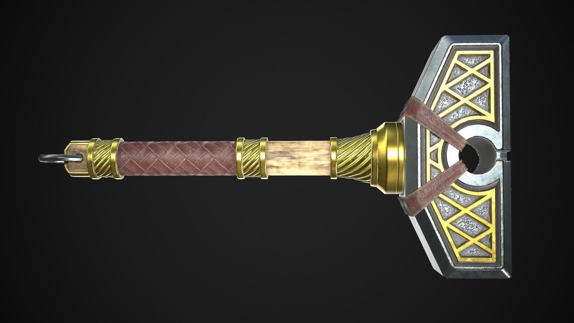 Fantasy Hammers 05 3D Model Collection_4