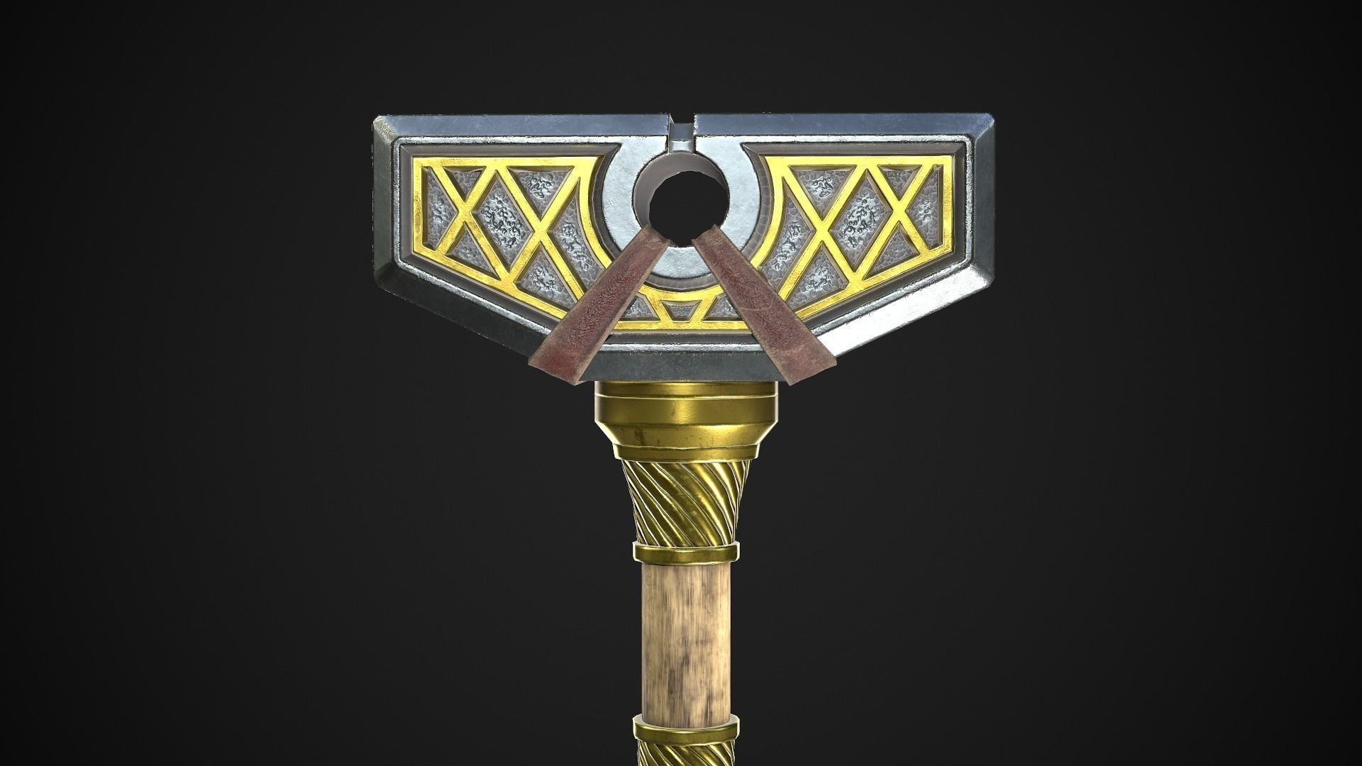 Fantasy Hammers 05 3D Model Collection_5