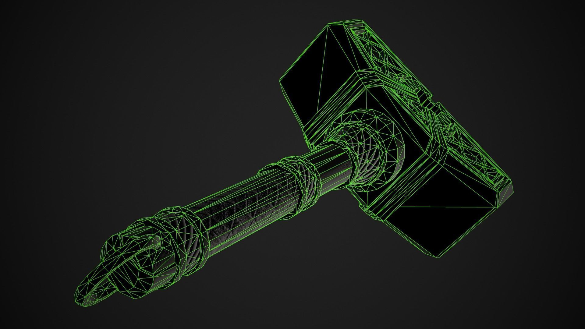 Fantasy Hammers 05 3D Model Collection_11