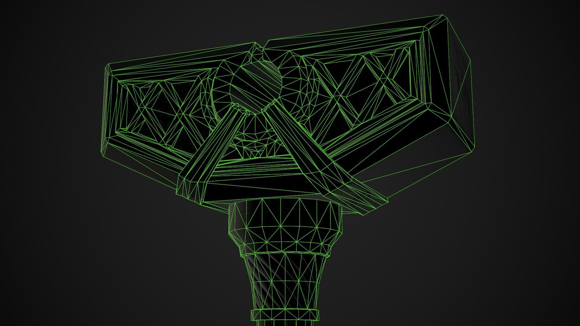 Fantasy Hammers 05 3D Model Collection_12