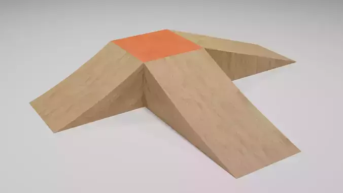 Triple Ramp 3D Model
