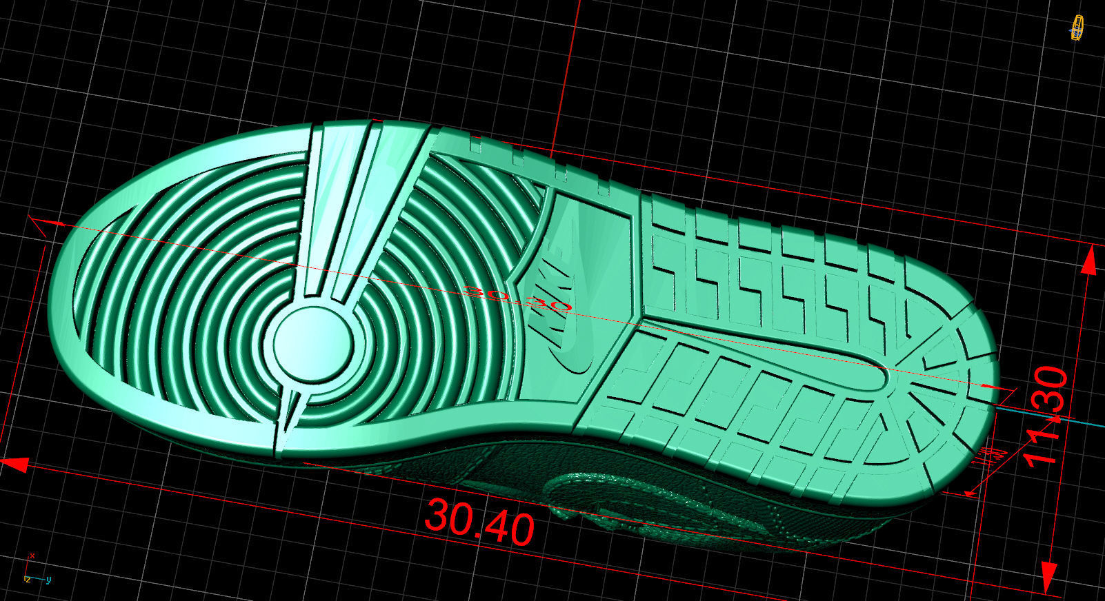 Jordan 1 Retro High Satin Black Toe 3D print model_5