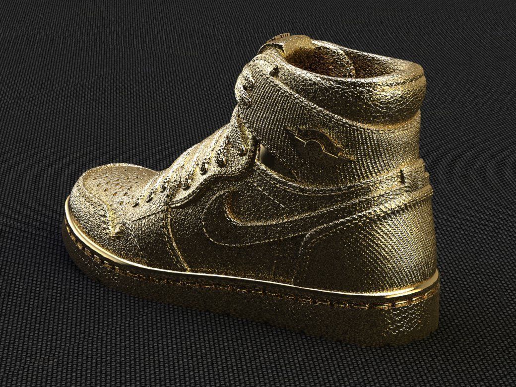 Jordan 1 Retro High Satin Black Toe 3D print model_10