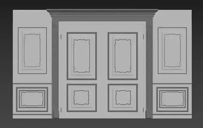 Wall and door Design Classic Styles