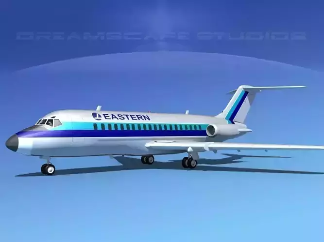 Douglas DC-9-20 Eastern Airlines 2 3D model