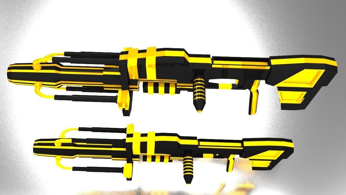 Scifi Gun 3D model_13