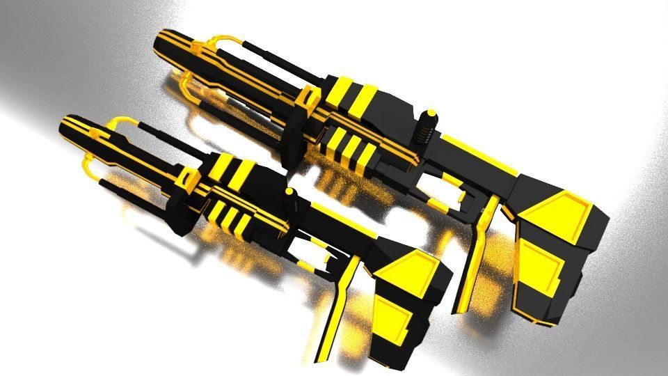 Scifi Gun 3D model_10