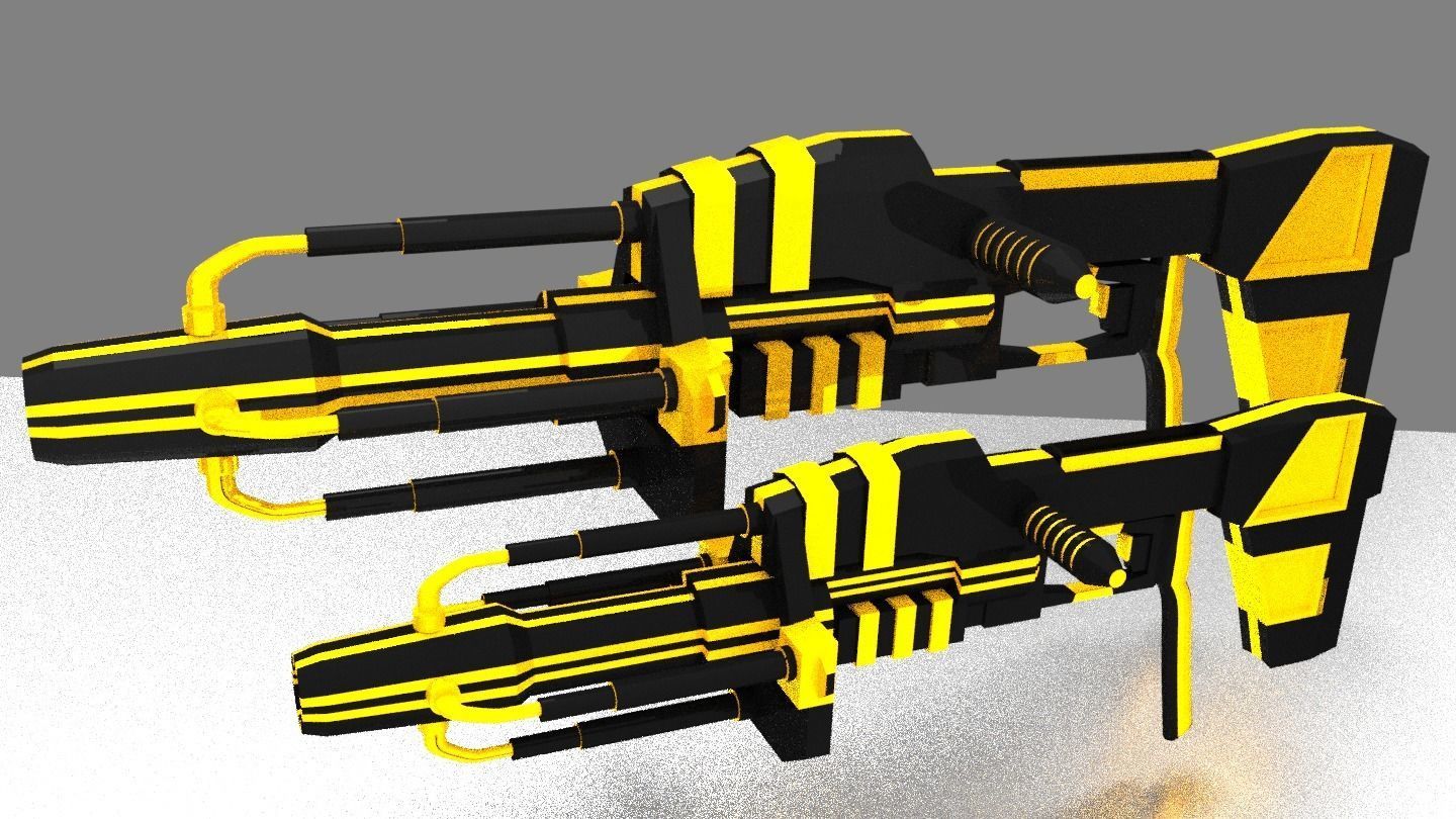 Scifi Gun 3D model_14