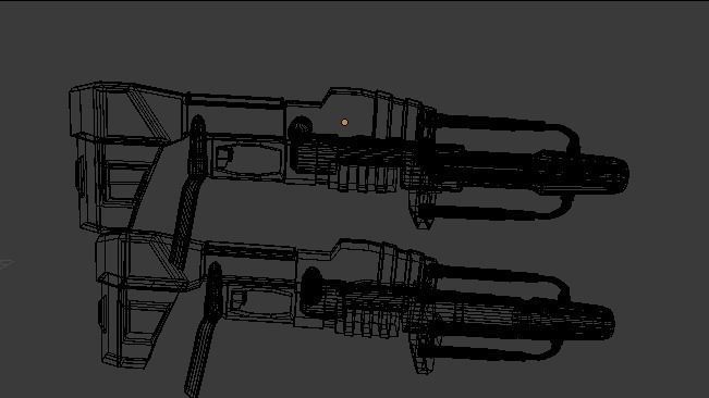 Scifi Gun 3D model_1
