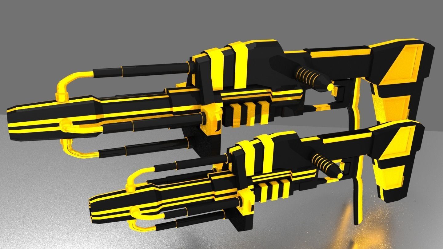 Scifi Gun 3D model_15