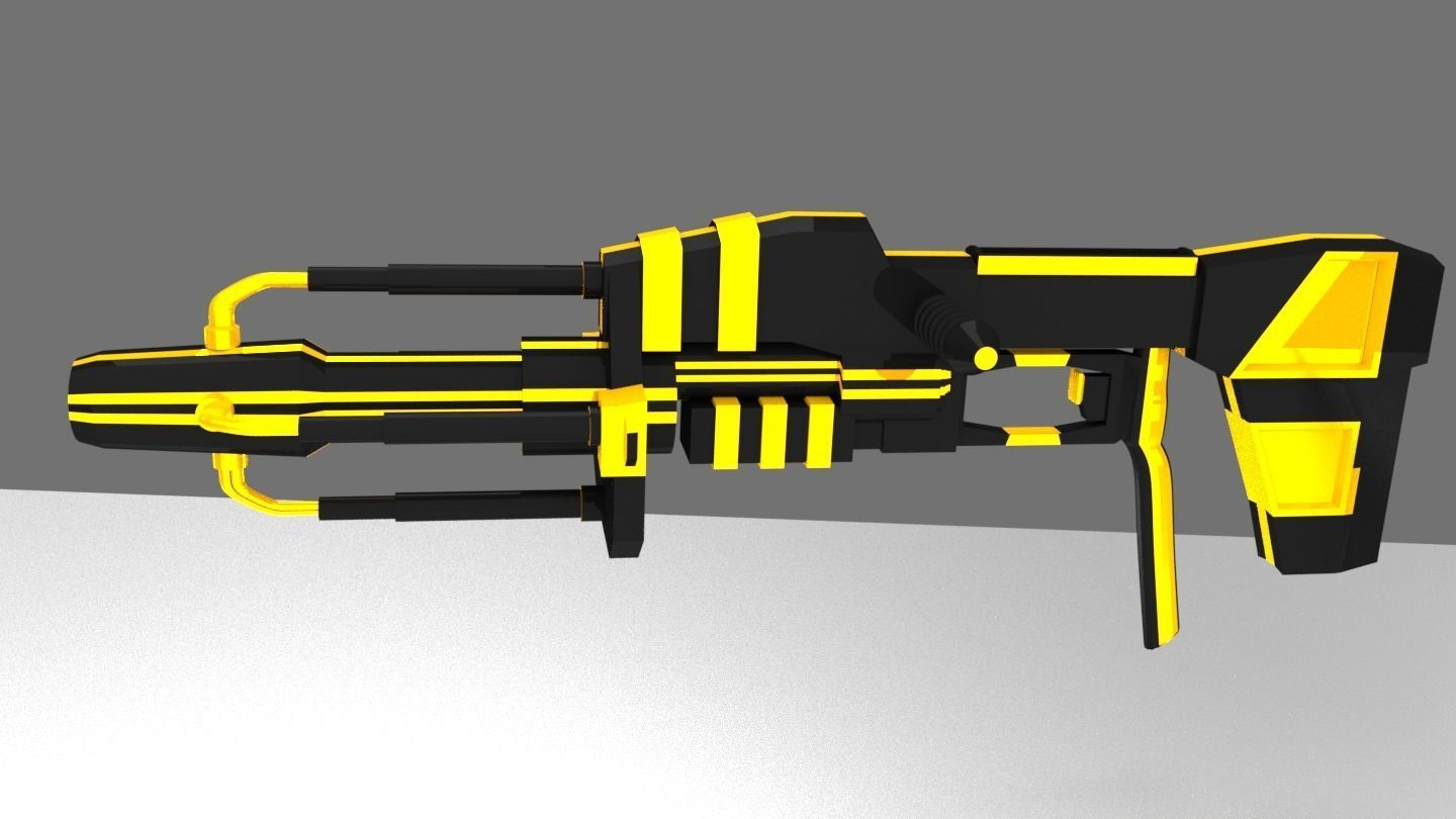 Scifi Gun 3D model_5