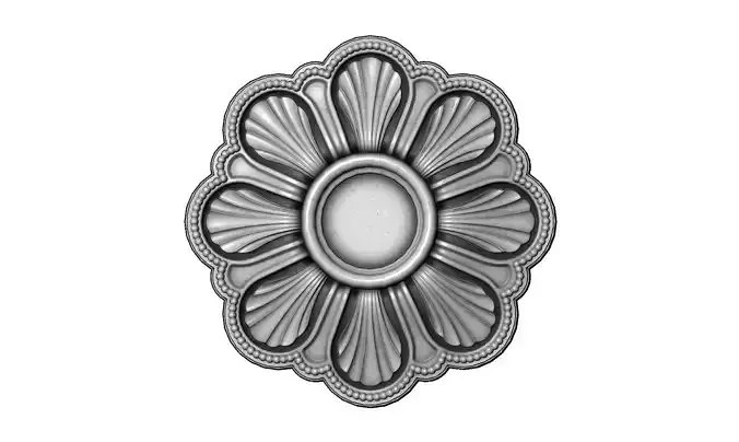 Rosette plaster molding N01 3D print model