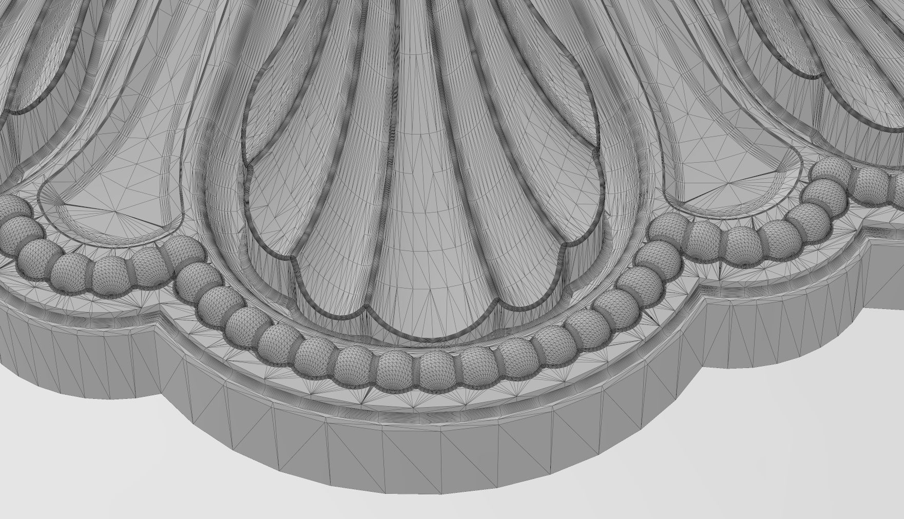 Rosette plaster molding N01 3D print model_14
