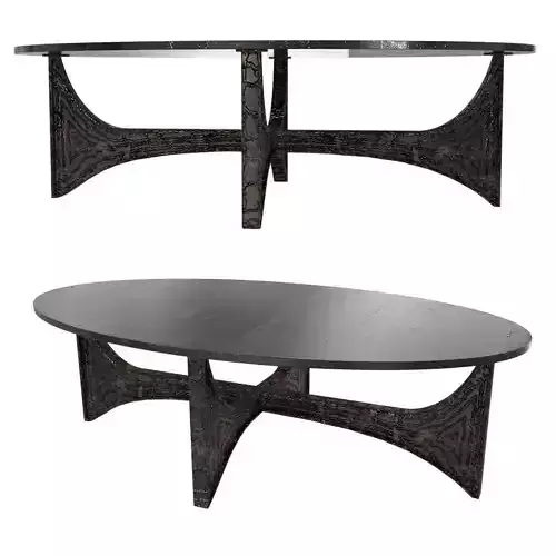 Paul Evans Brutalist Steel and Slate Cocktail Table