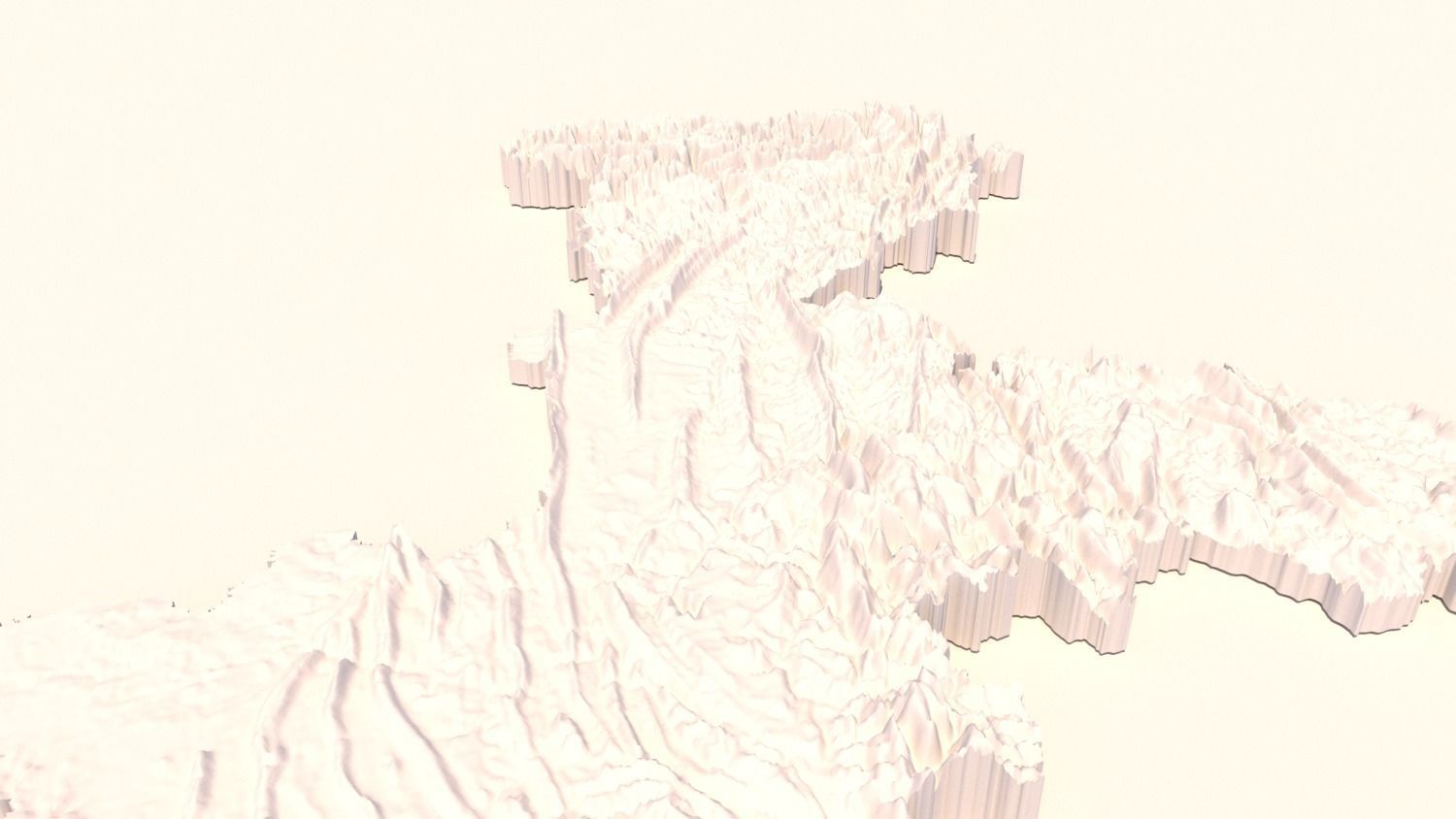 CHONGQING CITY  Terrian Topography Digital Elevation SKP MAX 3D model_7