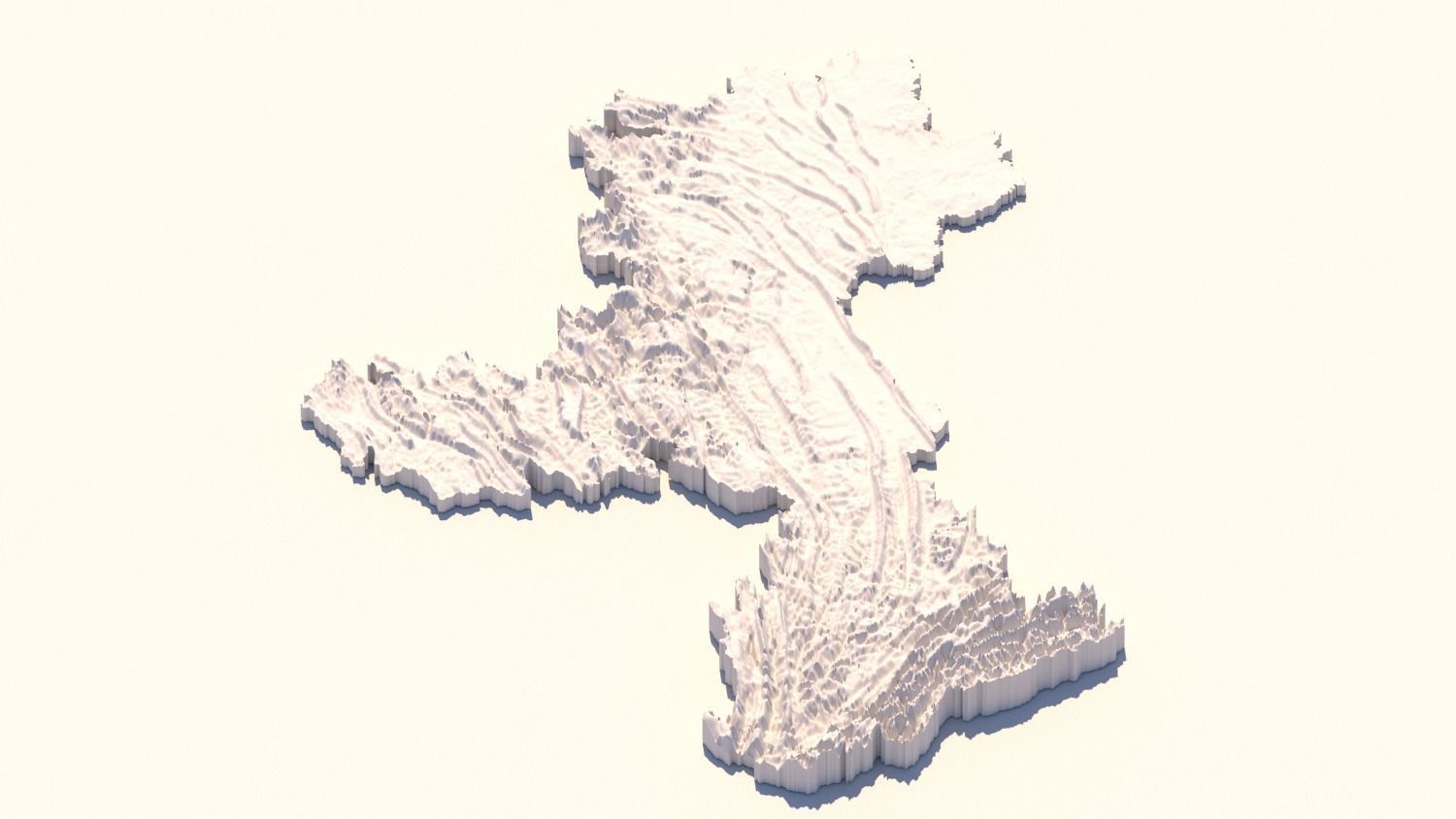 CHONGQING CITY  Terrian Topography Digital Elevation SKP MAX 3D model_5