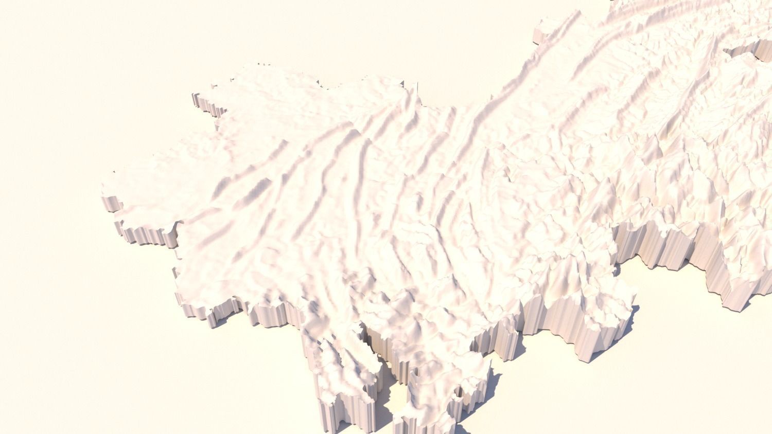 CHONGQING CITY  Terrian Topography Digital Elevation SKP MAX 3D model_15