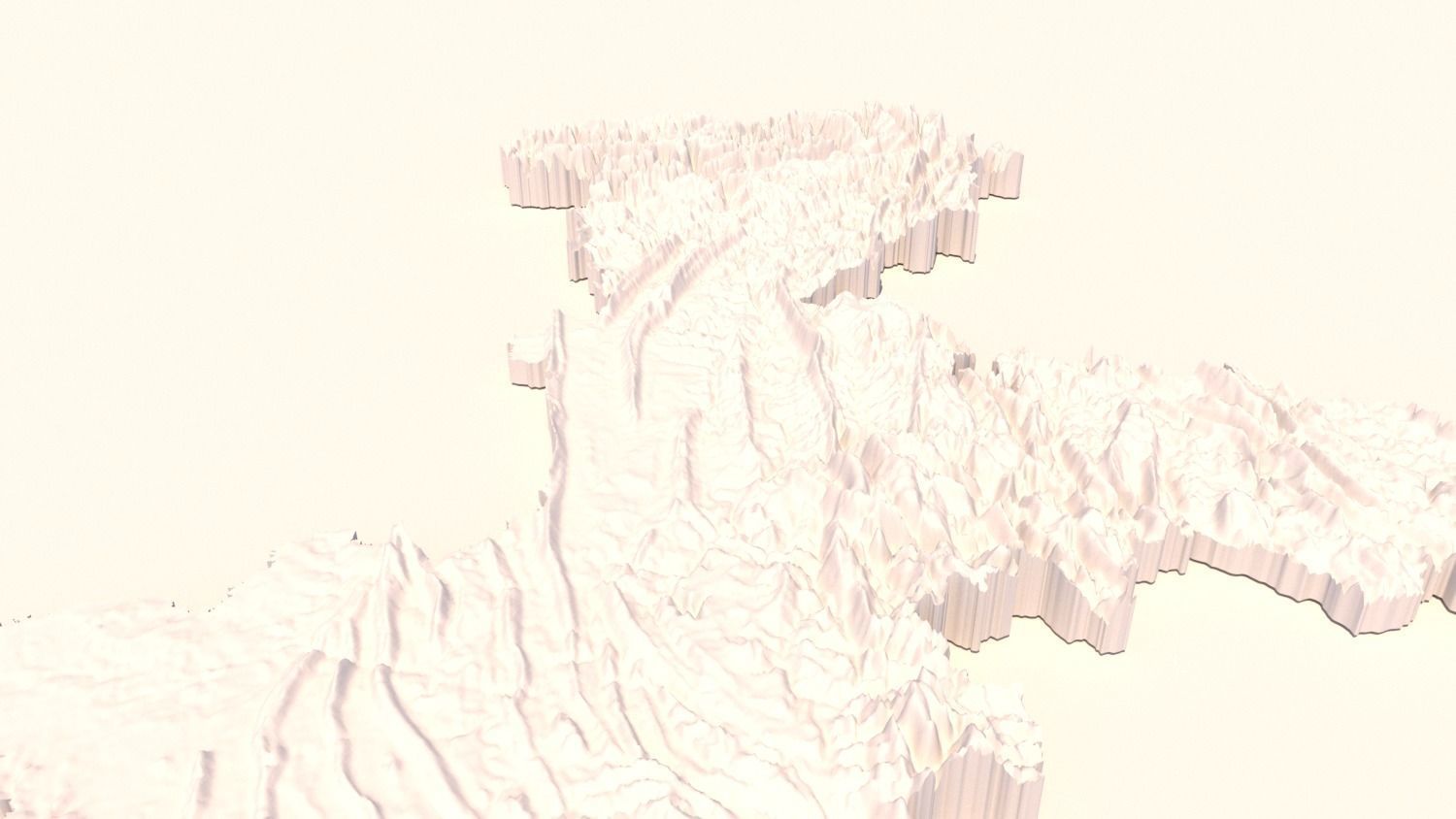 CHONGQING CITY  Terrian Topography Digital Elevation SKP MAX 3D model_9