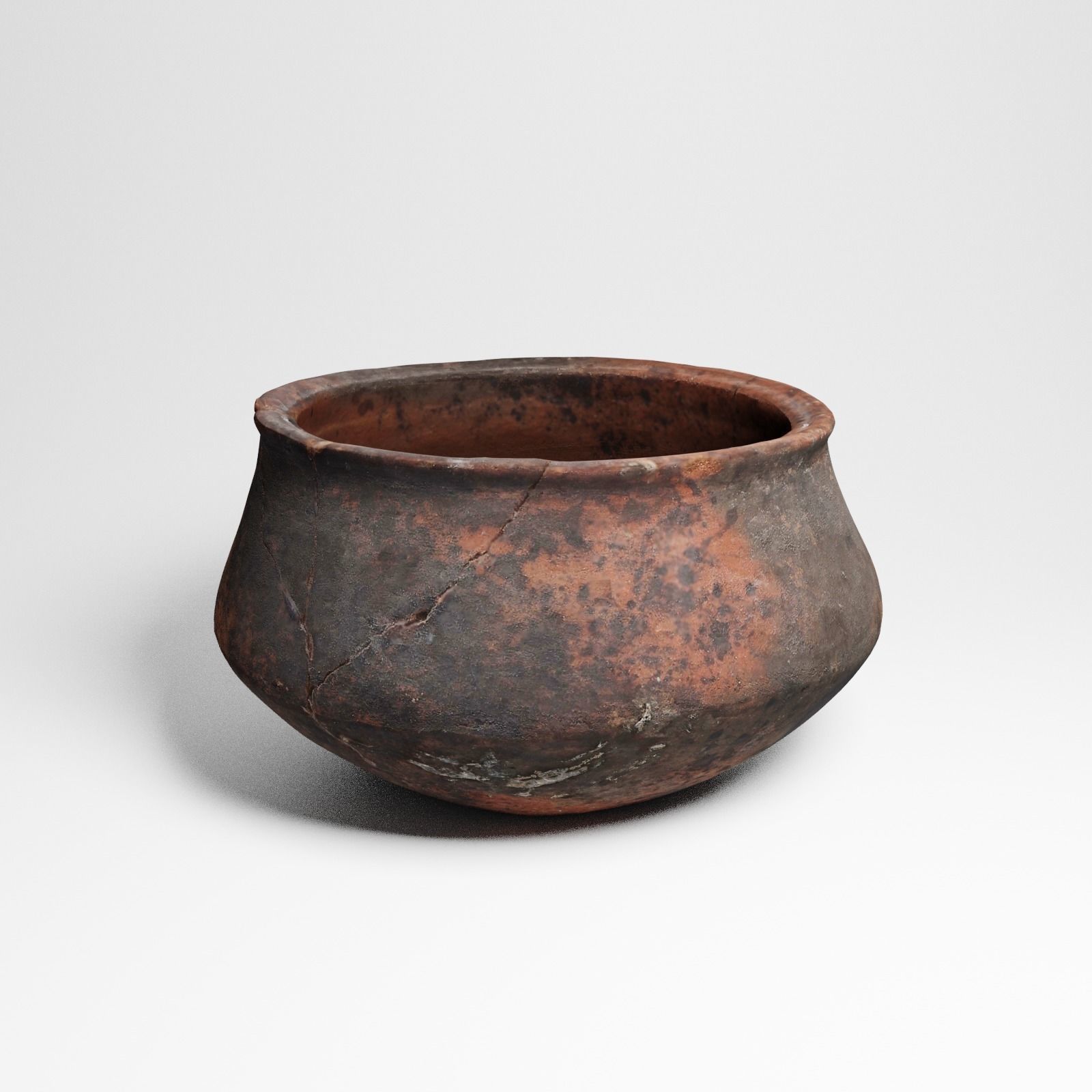Ancient African ceramics bowl 3d scan 3D model_13