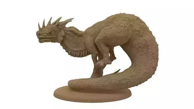 Drake 3D print model statue of dragon 3D print model