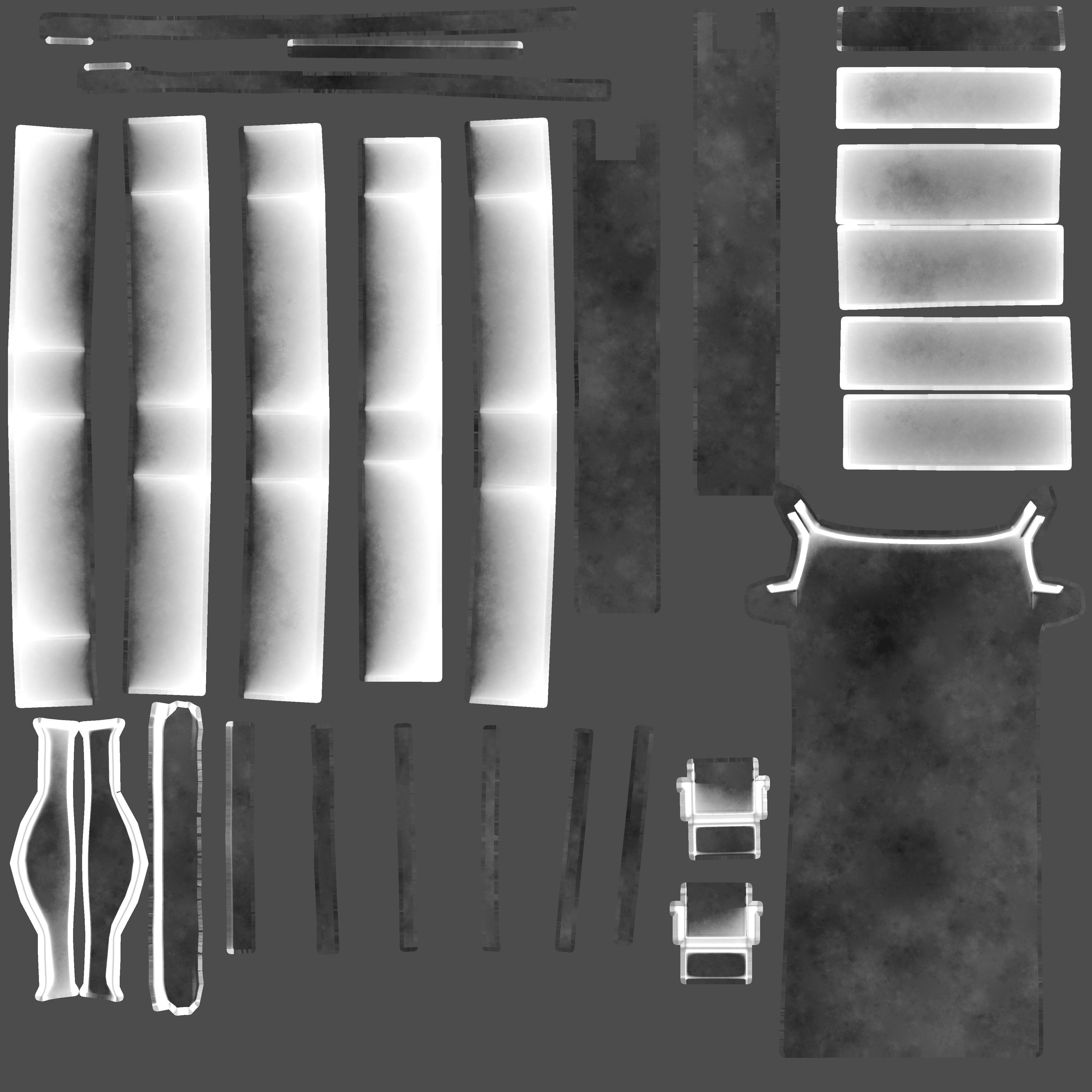 Cartoon bookshelf 3D model_9