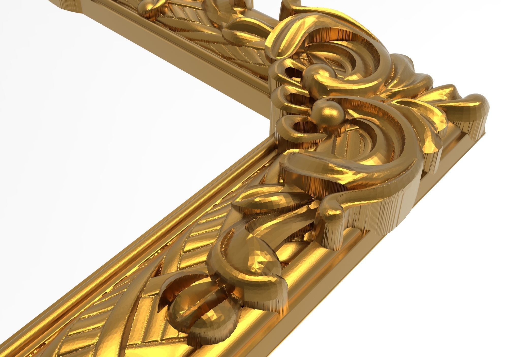 Carved Picture Frame 3D model_8