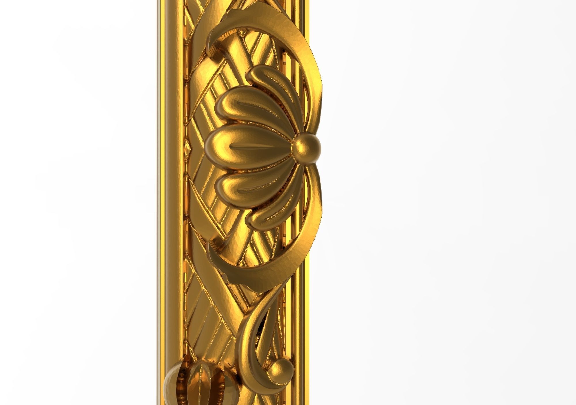 Carved Picture Frame 3D model_2