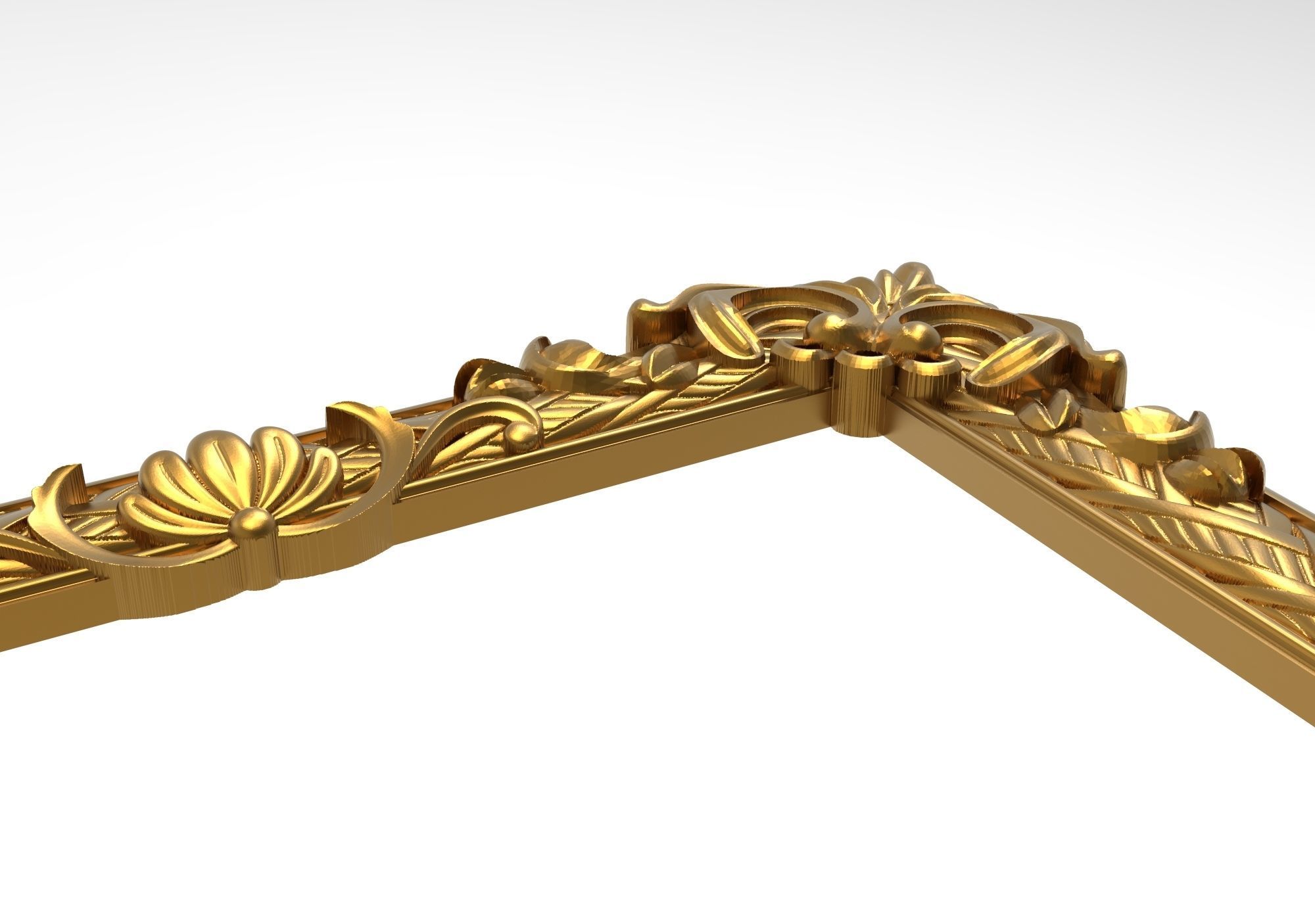 Carved Picture Frame 3D model_7