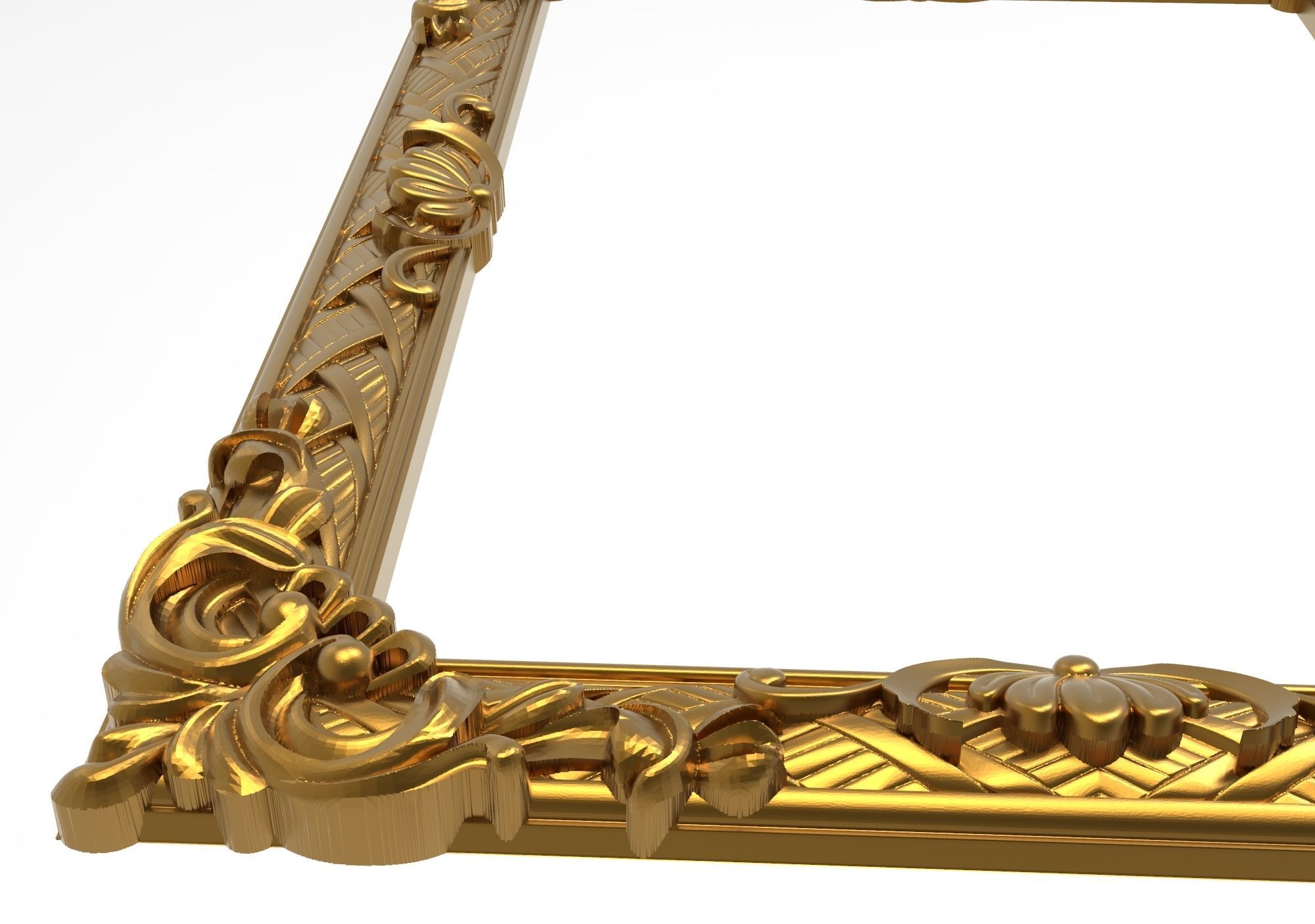 Carved Picture Frame 3D model_5