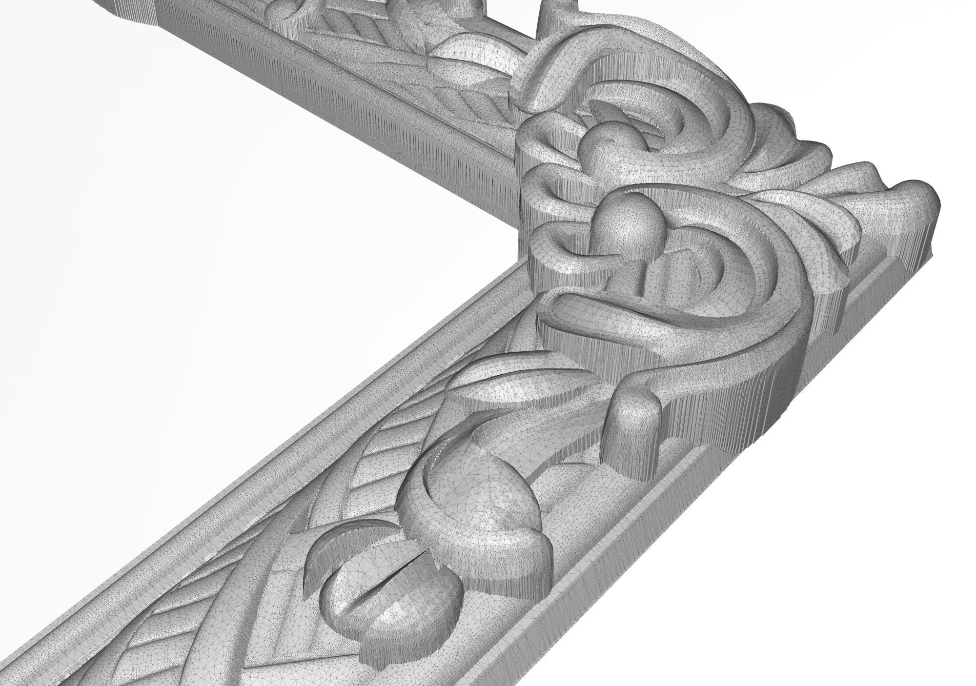 Carved Picture Frame 3D model_9