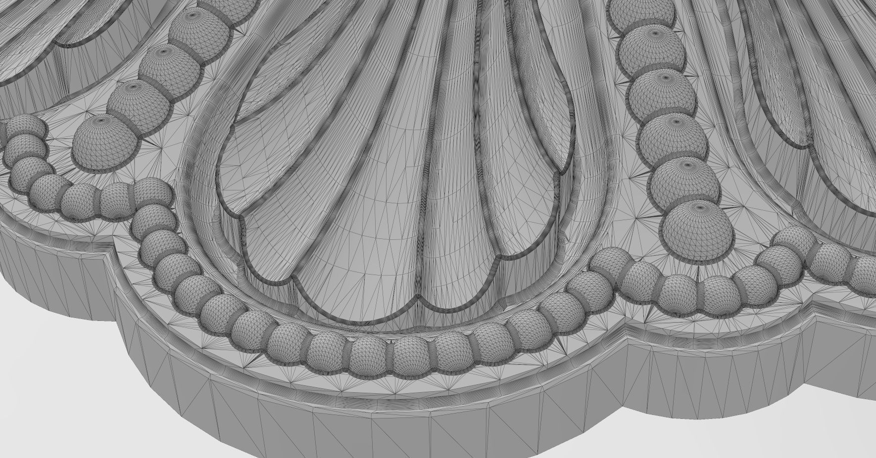 Rosette plaster molding N02 3D print model_13