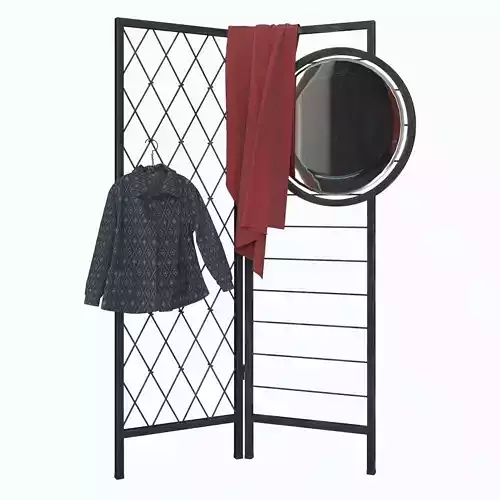 Folding screen and mirror modern style