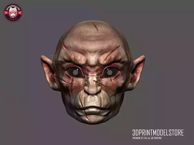 Monkey King Wukong Demon - Halloween Cosplay Mask 3D print model